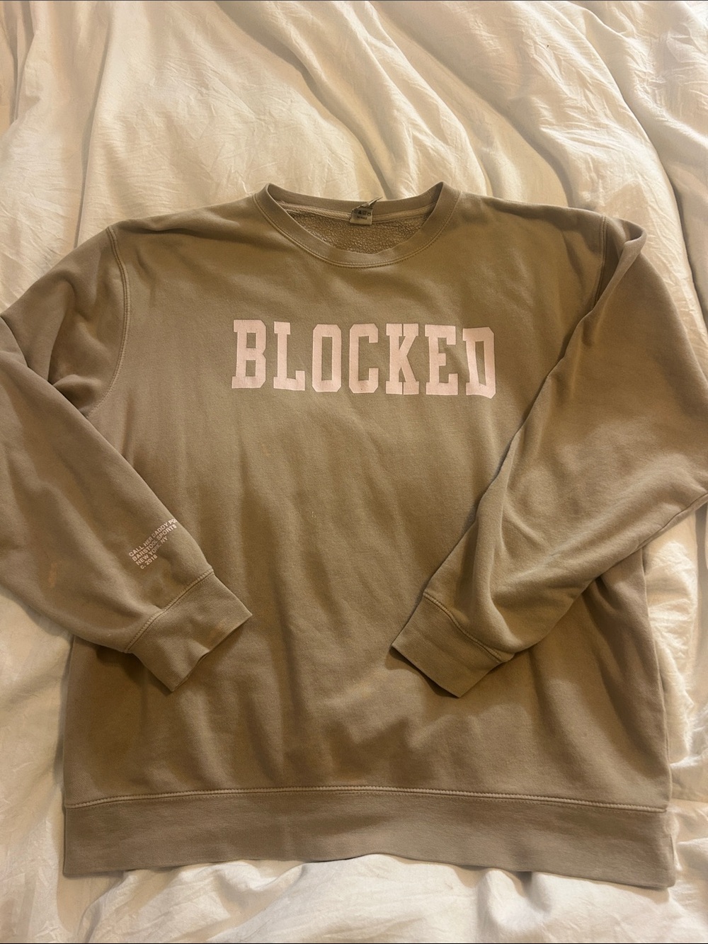 CALL HER DADDY/ Barstool  “Blocked” Graphic Crewneck Sweatshirt